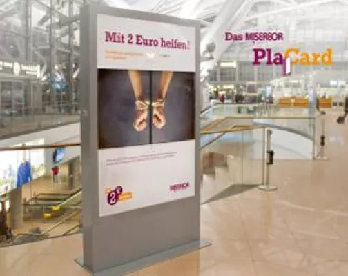 Bild: Misereor-Kampagne sichert sich den Airport Media Award im März