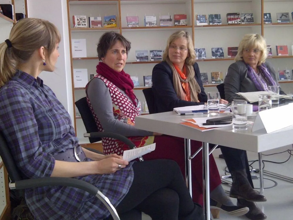 v.l.n.r. Doro Wiebe, Anke Paul, Eva-Maria Welskop-Deffaa, Petra Müller-Klepper