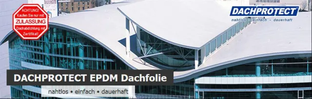 Bild: Wichtiger Haftungs- und Produkthinweis für den Einsatz von Dachbahnen