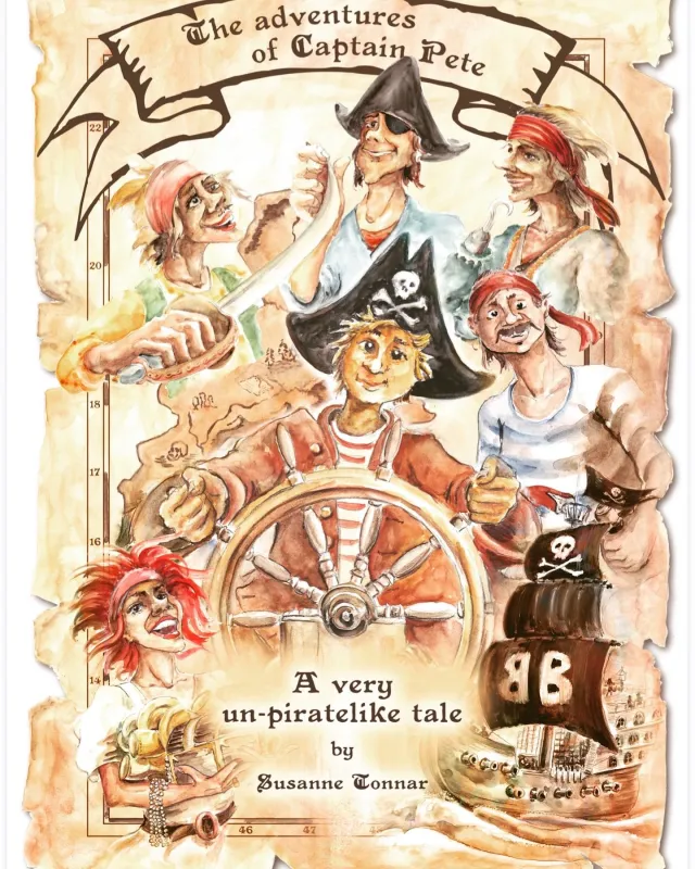Cover des Kinderbuchs: The Adventures of Captain Pete (© Susanne Tonnar)