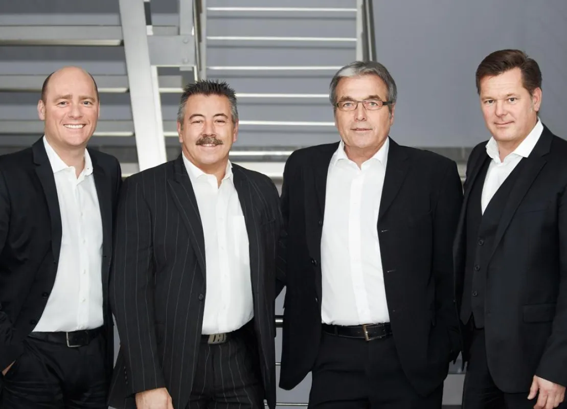 Geschäftsleitungsteam (vlnr.): Alexander Vuillot, Dirk Kretschmann, Dieter Happel, Klaus Zittrich