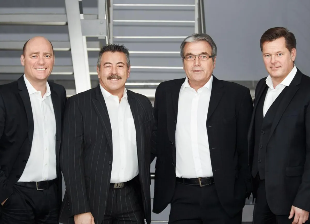 Geschäftsleitungsteam (vlnr.): Alexander Vuillot, Dirk Kretschmann, Dieter Happel, Klaus Zittrich