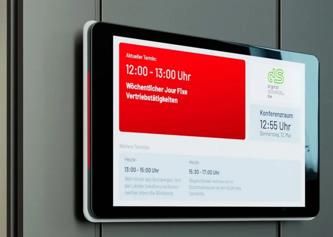 Elektronische Türschilder zur Optimierung der Raumnutzung Bild: Elektronische Türschilder zur Optimierung der Raumnutzung