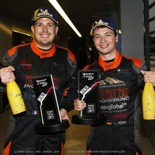 Laurents Hörr mit Platz 2 in Italien – erneute Podiumsplatzierung beim zweiten Lauf des Le Mans Cup in Monza Bild: Laurents Hörr mit Platz 2 in Italien – erneute Podiumsplatzierung beim zweiten Lauf des Le Mans Cup in Monza