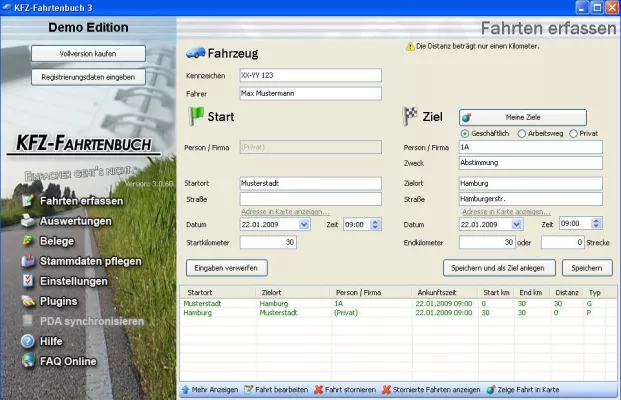 Bild: KFZ-Fahrtenbuch ist Finanzamts Liebling