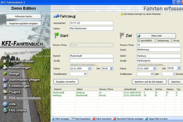 Bild: KFZ-Fahrtenbuch ist Finanzamts Liebling