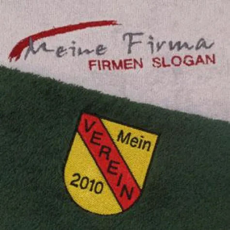 Bild: Bestickte Handtücher mit Vereinslogo oder Vereinsname