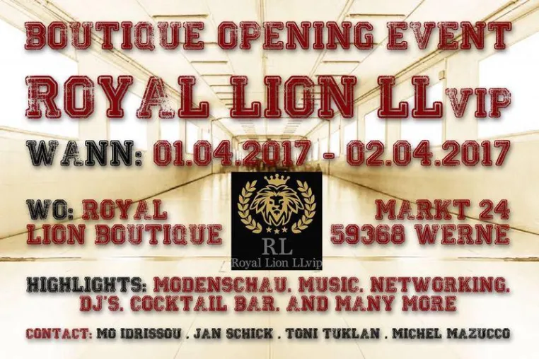 Bild: „Royal Lion LLvip“ lädt zum Boutique-Opening