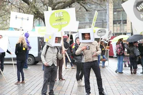 Bild: food.de Flashmob am Hackeschen Markt