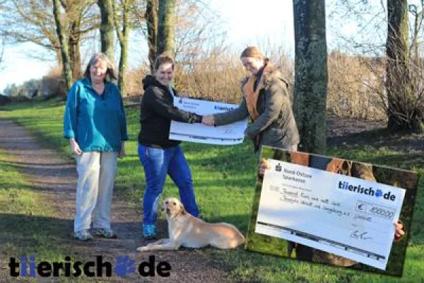 Bild: tiierisch.de spendet 1000 € für neues Katzenhaus an den Verein Tierschutz Niebüll und Umgebung e.V.