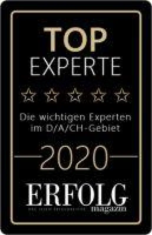 Auszeichnung TOP EXPERTE vom ERFOLG Magazin