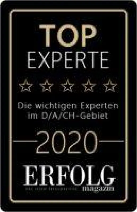 Auszeichnung TOP EXPERTE vom ERFOLG Magazin