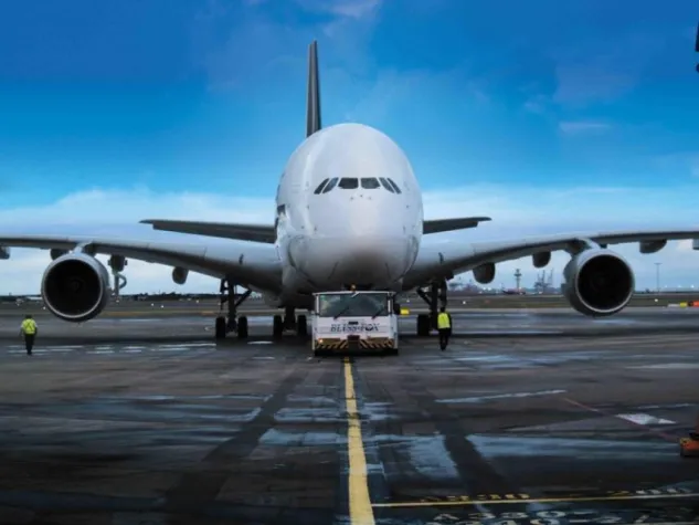 Bild: Flugzeugschlepper für Airbus A380 mit Allison Vollautomatikgetriebe