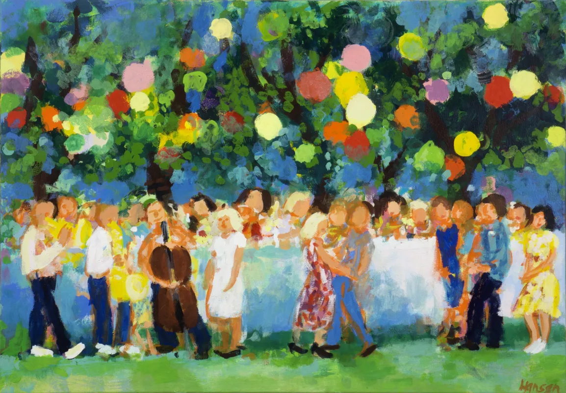Ulrike Hansen, Gartenfest mit Musik (© Ulrike Hansen)