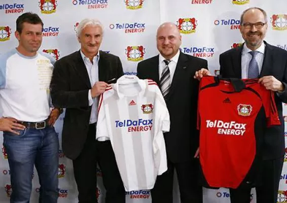 TelDaFax ENERGY GmbH neuer Hauptsponsor von Bayer 04 Leverkusen Bild: TelDaFax ENERGY GmbH neuer Hauptsponsor von Bayer 04 Leverkusen