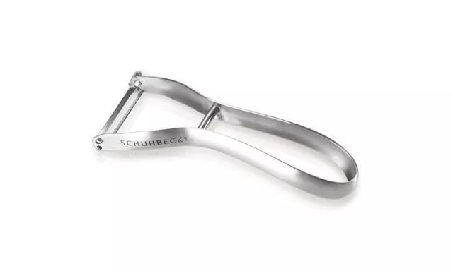 Bild: Der Schuhbeck‘s Universalschäler arbeitet ab sofort mit japanischer Klinge