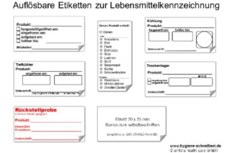 Bild: NEU: wasserauflösbare Etiketten für die professionelle Kennzeichnung von Lebensmitteln