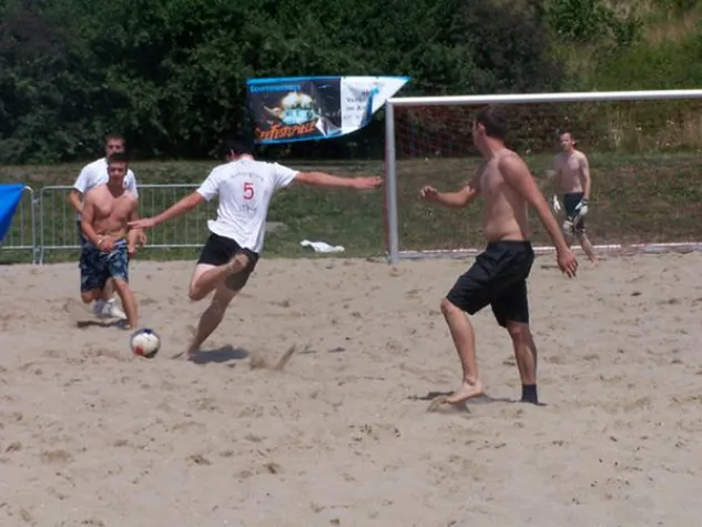 Bild: Viel Prominenz beim VIP-Spiel des SFBeach-sportspoint-Soccercups 2007
