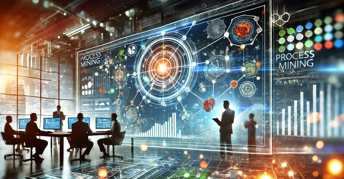Process Mining ermöglicht Unternehmen, Prozesse datenbasiert zu analysieren (© IWS GmbH, mit KI generiert)