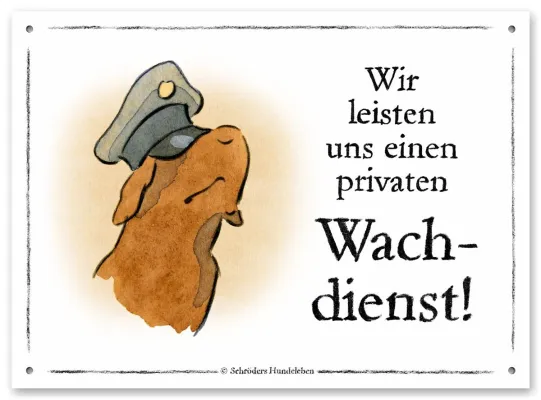 Bild: Ein Onlineshop für Hundeschilder: Schilderhund.de