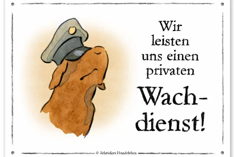 Bild: Ein Onlineshop für Hundeschilder: Schilderhund.de