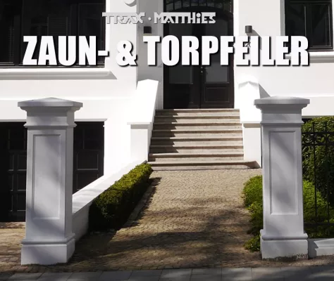 Bild: Schönste Tor-und Zaunpfeiler für ihr Gartentor und Gartenzaun
