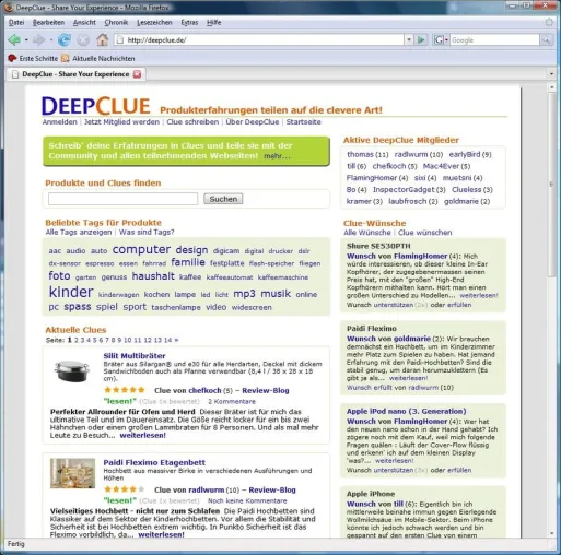 Bild: Produkterfahrungen clever teilen mit DeepClue