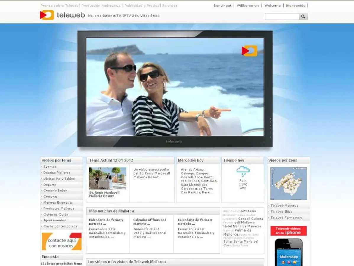 Mallorca IPTV 24/7+Web+App = TELEWEB+