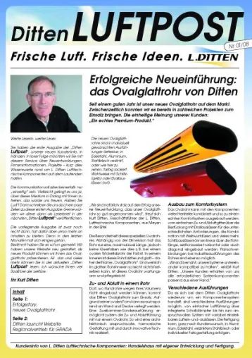 Kundeninfo „Ditten Luftpost“ neu erschienen Bild: Kundeninfo „Ditten Luftpost“ neu erschienen