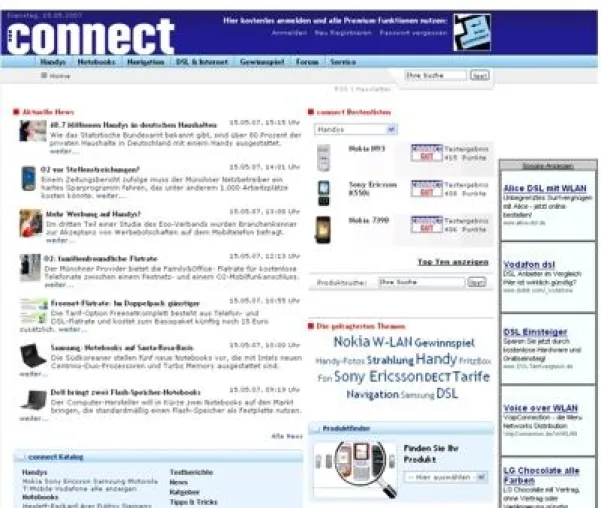 Bild: „connect.de“ - relaunched mit InterRed