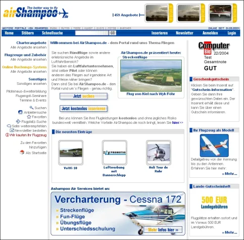 Bild: AirShampoo.de: Online-Buchungs-System gratis nutzen