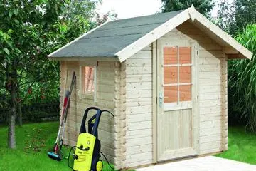 Bild: Tanja 44: Kleines Gartenhaus mit starken Wänden