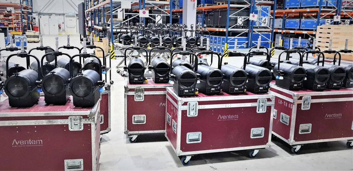Neue Fresnelscheinwerfer bei Aventem (Foto: Aventem, frei zur Veröffentlichung bei Namensnennung)