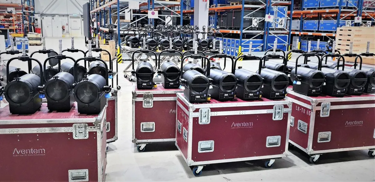 Neue Fresnelscheinwerfer bei Aventem (Foto: Aventem, frei zur Veröffentlichung bei Namensnennung)