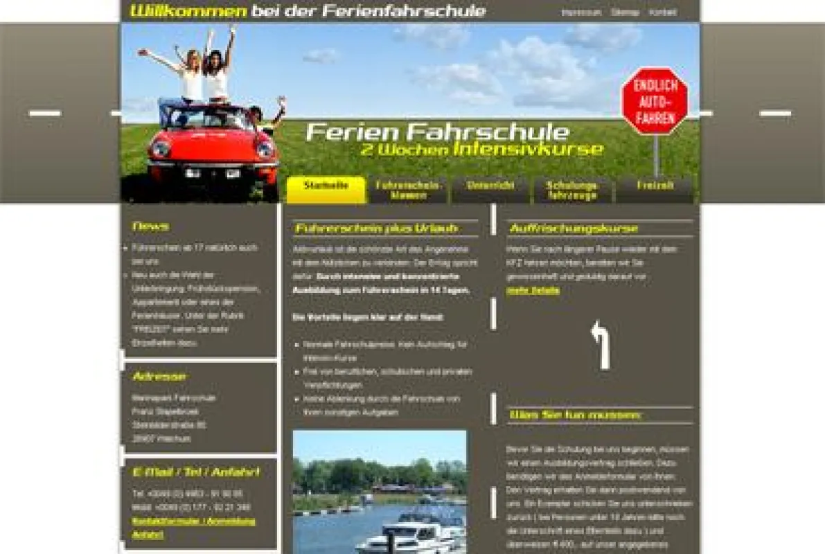Startseite www.ferienfahrschule-marinapark.de