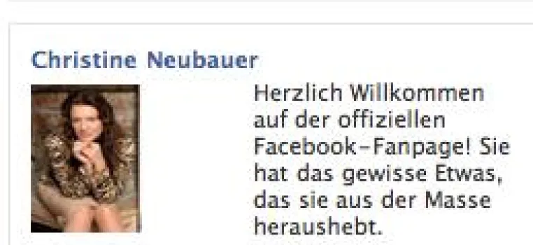Bild: Christine Neubauer - ihre Fans halten zu ihr