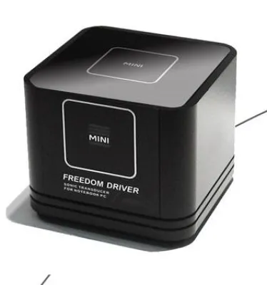 Bild: Freedom Driver – Vibation Sounder, Mini-Lautsprechersystem für PC, Notebook, MP3-Player, iPOD oder andere Audioquellen