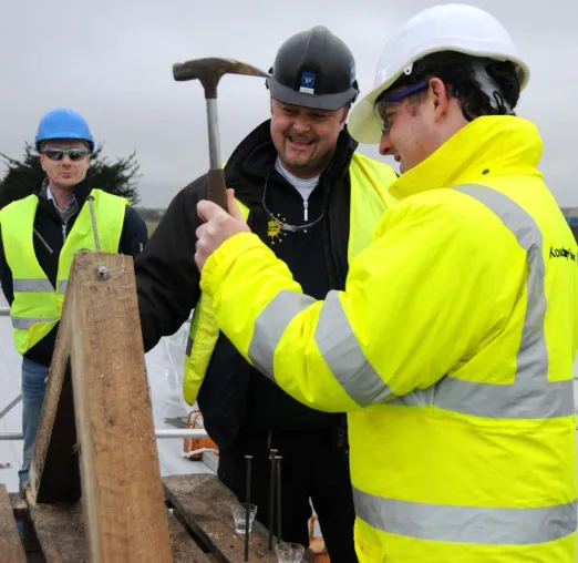Bild: Richtfest für Aldi Logistikzentrum in Irland am 25. Januar 2011
