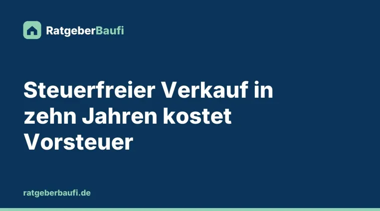 Vorsteuer beim Verkauf einer Gewerbeimmobilie: Wann das Finanzamt einen Teil zurückfordert Bild: Vorsteuer beim Verkauf einer Gewerbeimmobilie: Wann das Finanzamt einen Teil zurückfordert