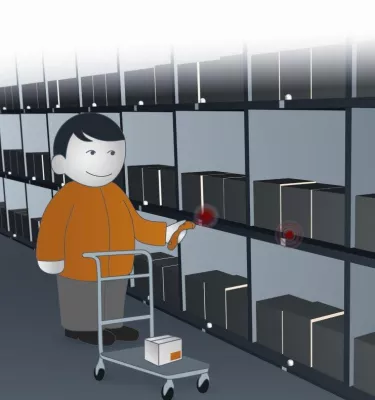 Bild: Mehr Effizienz in Lager und Versand mit Scan-2-Light-Lösung