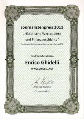 Bild: Journalistenpreis “Historische Wertpapiere und Finanzgeschichte“ vergeben