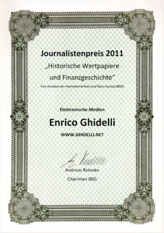 Bild: Journalistenpreis “Historische Wertpapiere und Finanzgeschichte“ vergeben
