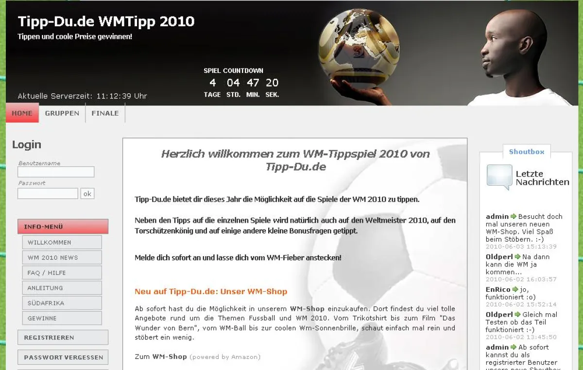 Begrüßungsseite von www.tipp-du.de