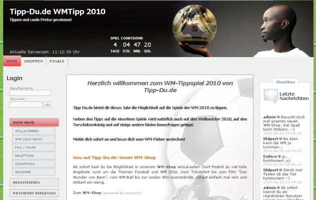 Bild: DCEonline launcht Tippspiel zur Fussball WM 2010