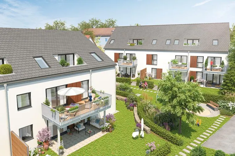 Bild: Das SonnenDuett: PROJECT startet Verkauf für erstes Bauvorhaben im Süden Erlangens