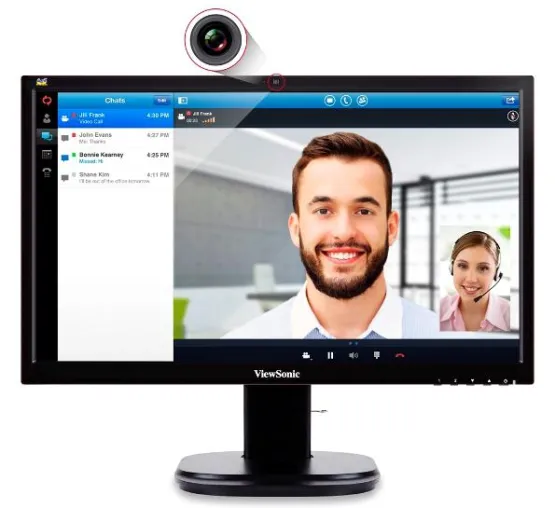 Bild: ViewSonic präsentiert VG2437Smc mit integrierter Webcam