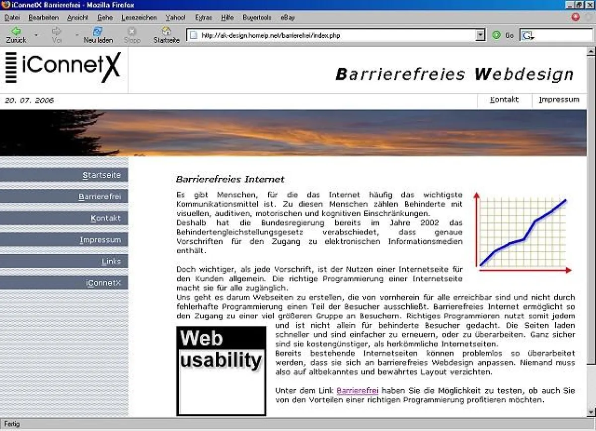 Barrierefreies Webdesign von iConnetX