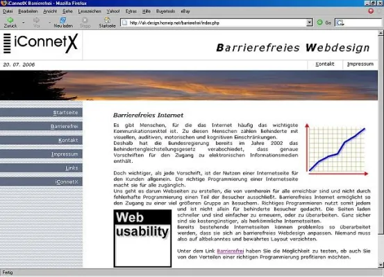Bild: Barrierefreies Webdesign mit iConnetX