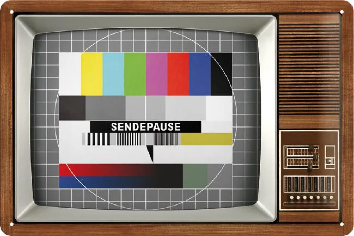 Nostalgic-Art Blechschild Testbild 20 x 30 cm