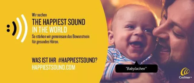 Bild: Aktion zum Welttag des Hörens am 3. März: Cochlear sucht weltweit nach dem #HappiestSound